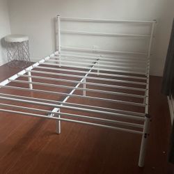 White Queen Bed Frame 