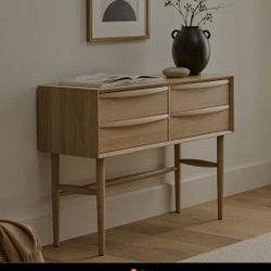 Lenia Console White Oak By Article