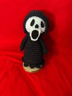 Ghostface Scream Crochet Amigurumi Doll