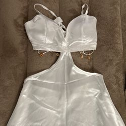 Small Satin White Dress