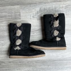 Koolaburra by UGG Black Bow Boots Women’s Size 8 