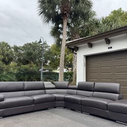 🛋️ Couch/Sofa Sectional - Italian Leather - Delivery Available 🚛