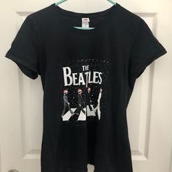 Abbey Road Beatles Santa Hat T-Shirt 100% HD Cotton Fruit Of The Loom