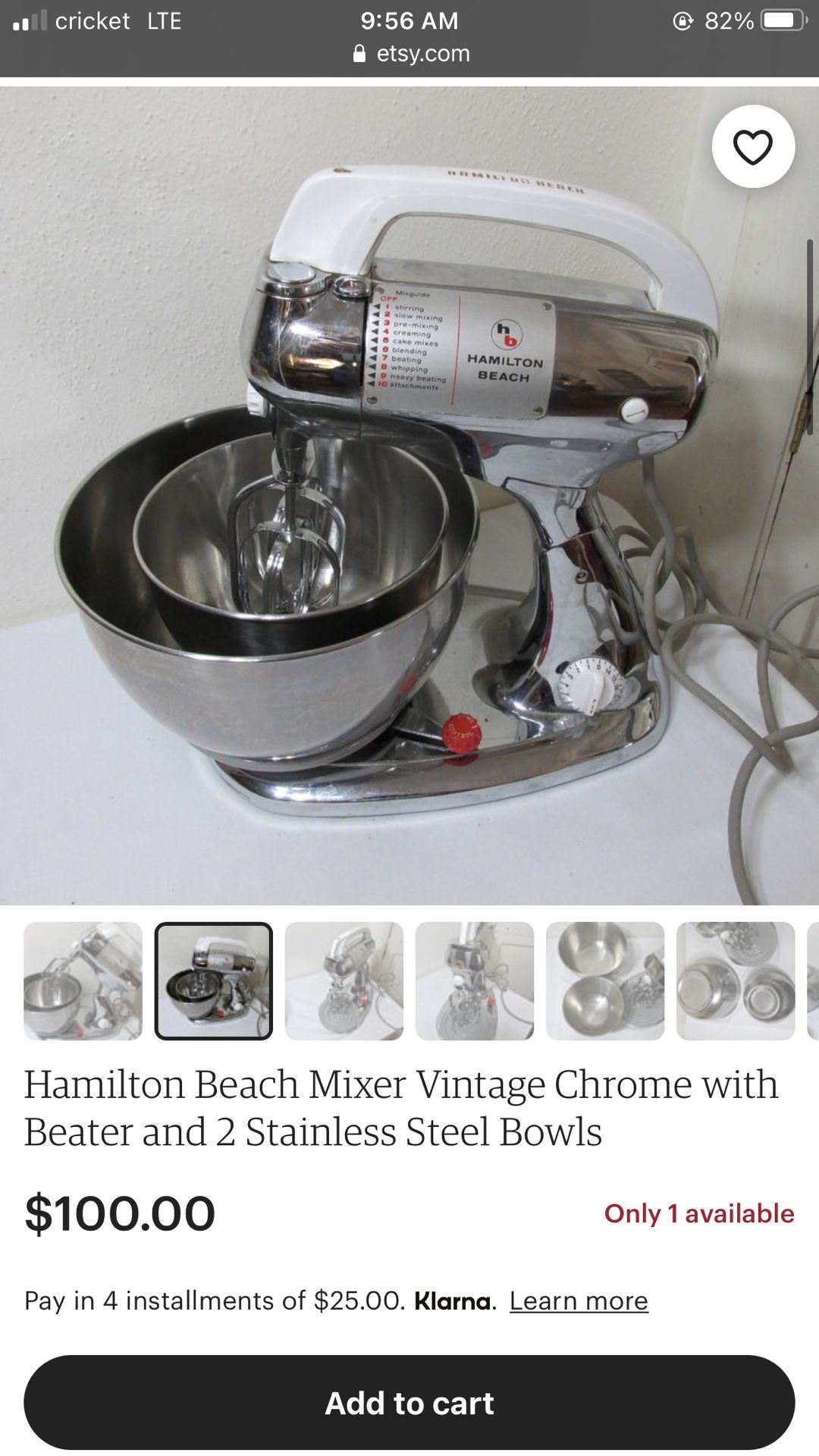 Vintage Hamilton Beach Mixer
