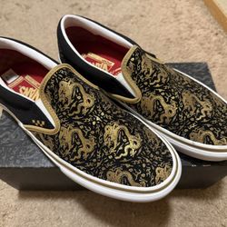 Vans 10.5 Year Of The Dragon Slip Ons