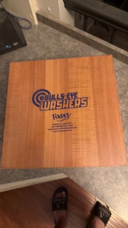 Fundex Bulls-Eye Washers Wooden Game Box – No Washers – Used