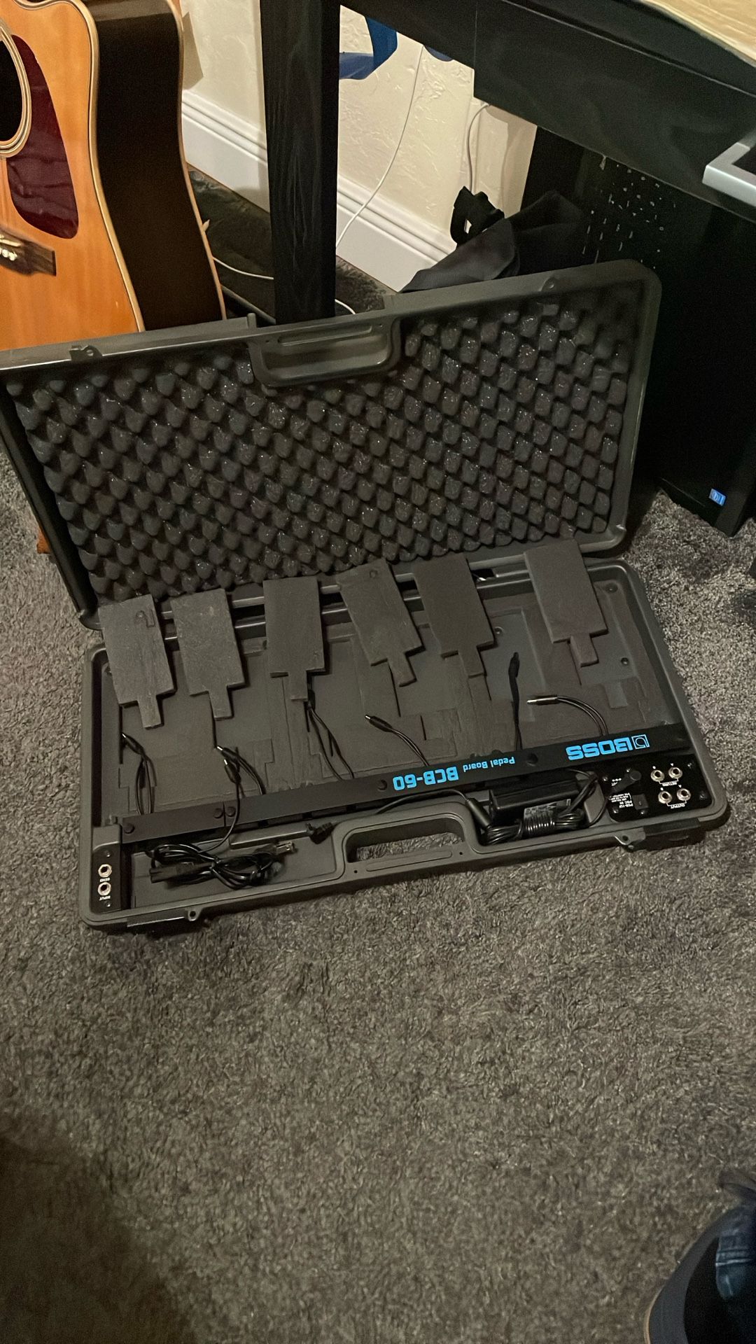 Boss BCB 60 Pedal Board and Power Supply Case.