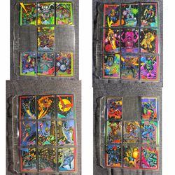 ‘93 Impel Marvel Universe Series 4 SEMI-COMPLETE Set + Extras + Bonus Foil Cards