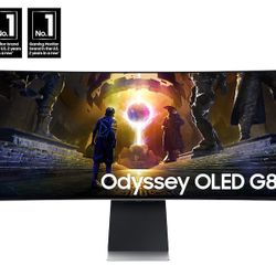 34" Odyssey QD-OLED G8 (G85SD) Ultra-WQHD 175Hz 0.03ms G-Sync Compatible Curved Gaming Monitor with Glare Free and Smart Features