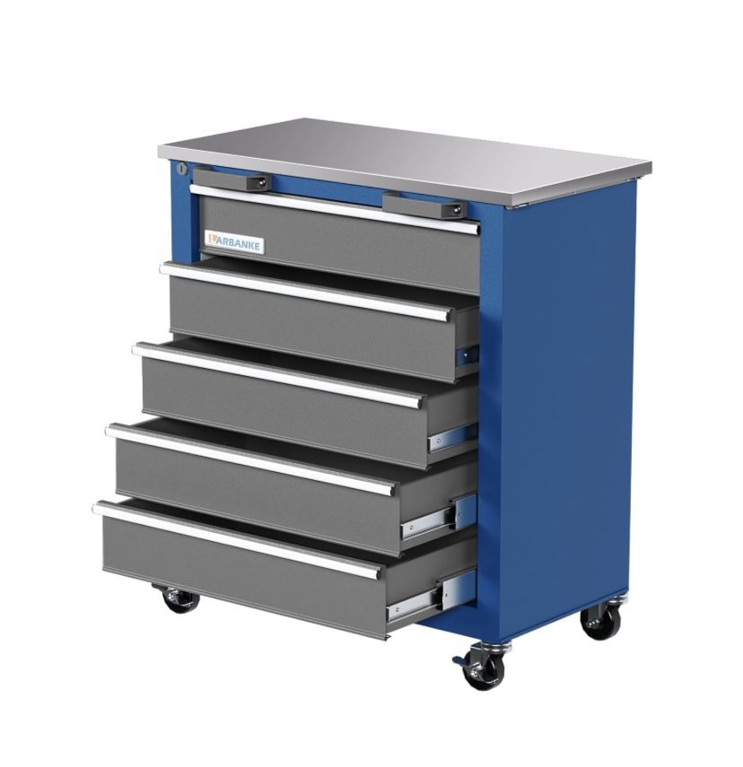 5-Drawer Rolling Tool Chest,Tool Cabinet on Wheels with Keyed Locking System