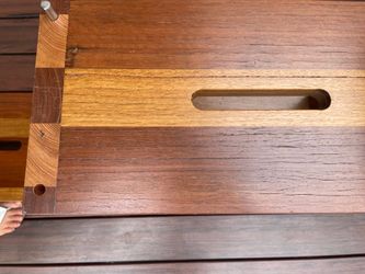 Modular multi-tone wood shelving - brazilian wood- unit