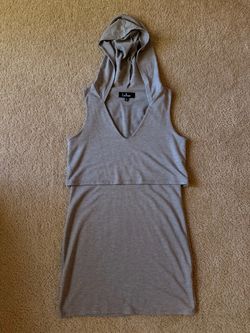 Heather Grey Hoodie Dress
