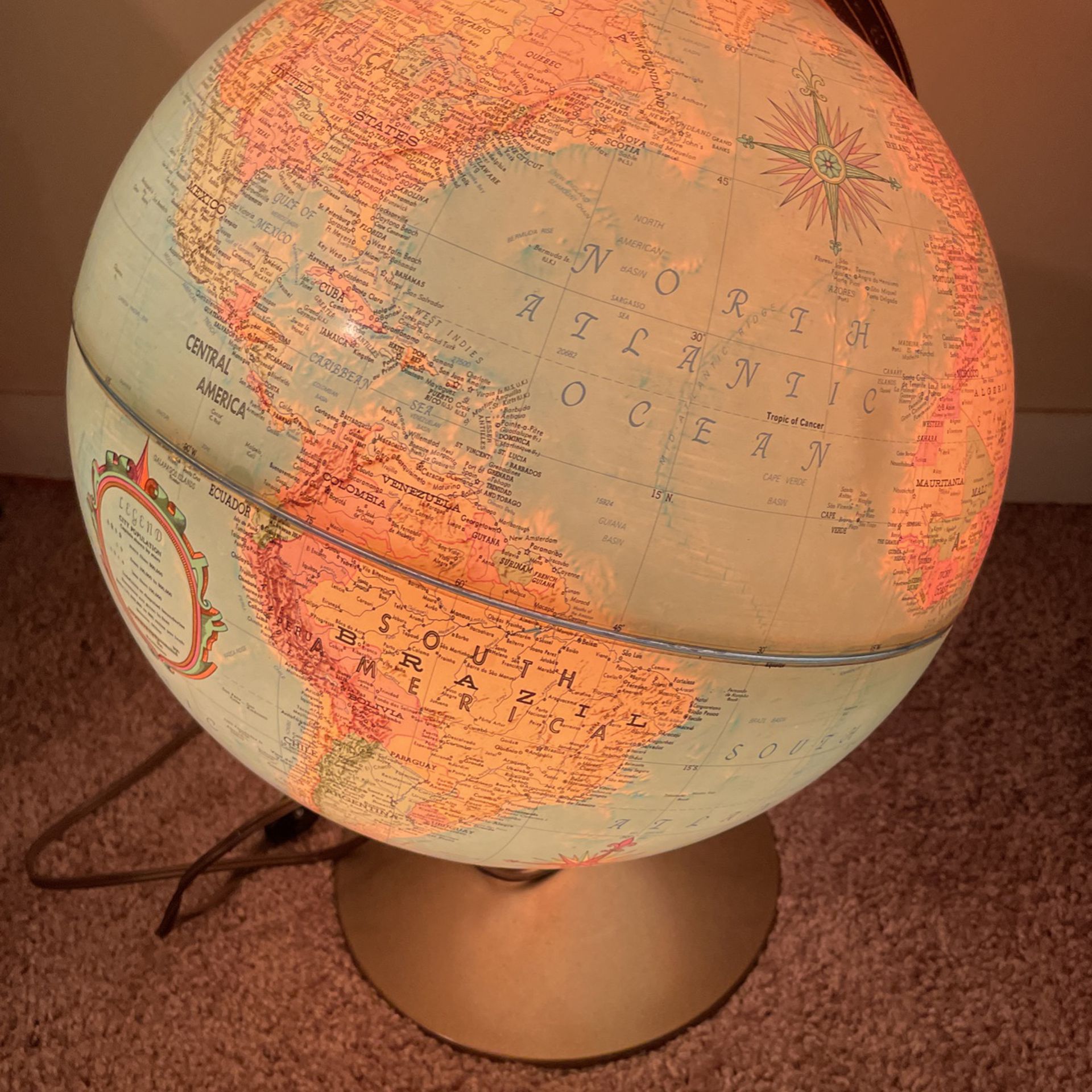 The Replogle 2000 , 12Inch Diameter Globe Lights Up $35
