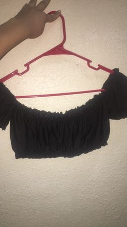 Black crop top