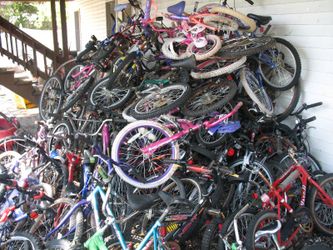 Pile of Kids Bikes - Just $10 Each