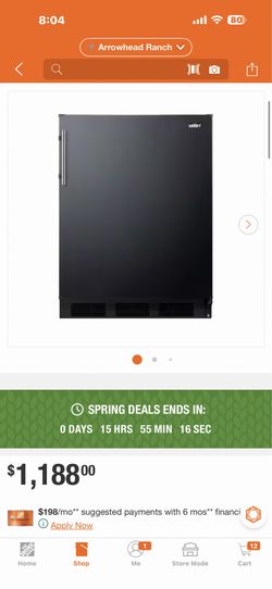 Summit Appliance 24 in. W 5.5 cu. ft. Mini Refrigerator in Black without Freezer