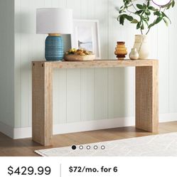Vollmer U-Shaped Console Table