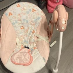 Swing and bassinet for