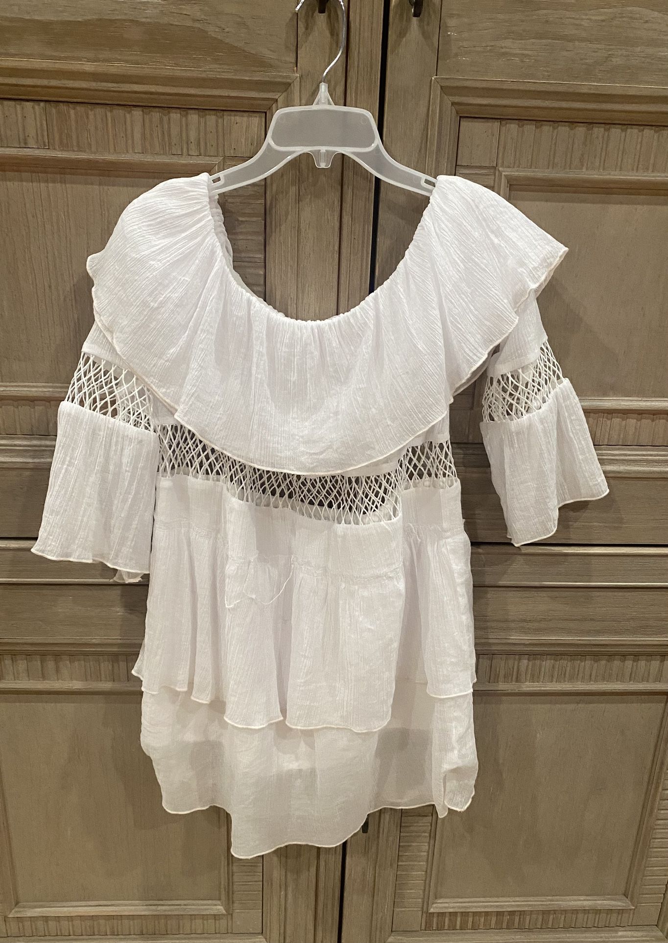 White Ruffle Dress