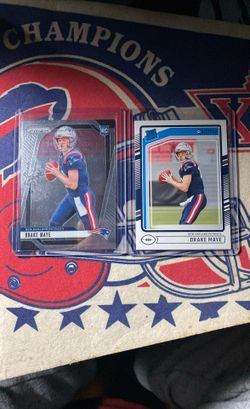 Drake Maye Rookie Football Card Lot (2 Cards)