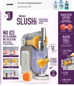 Ninja slushi maker 72 oz