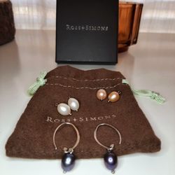 Delicate Interchangeable Pearl Earrings 