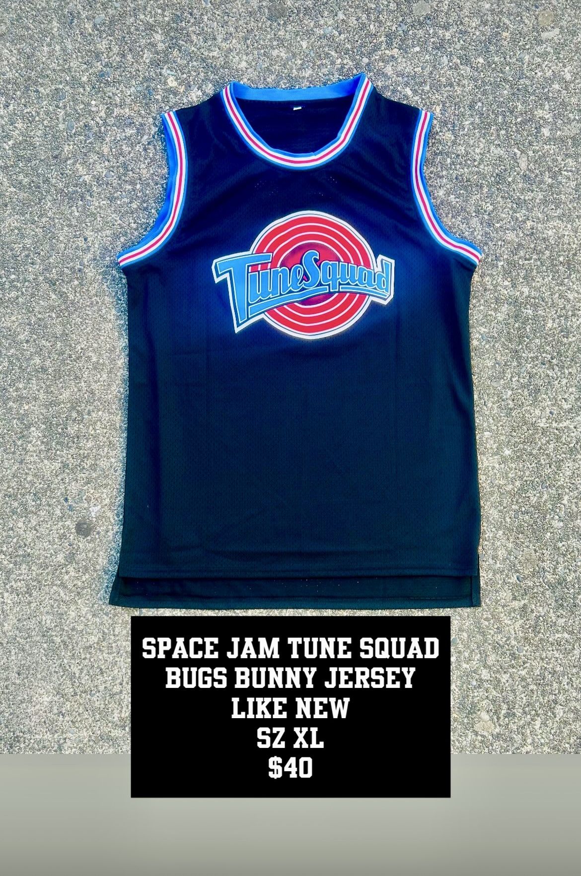 Space Jam Tune Squad Bugs Bunny Jersey Like New Size XL