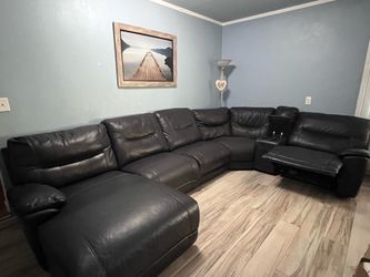 Dark chocolate sectional sofa