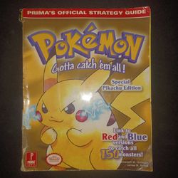 Official Nintendo Strategy Guide Bundle For Pokémon Yellow, FireRed, And LeafGreen