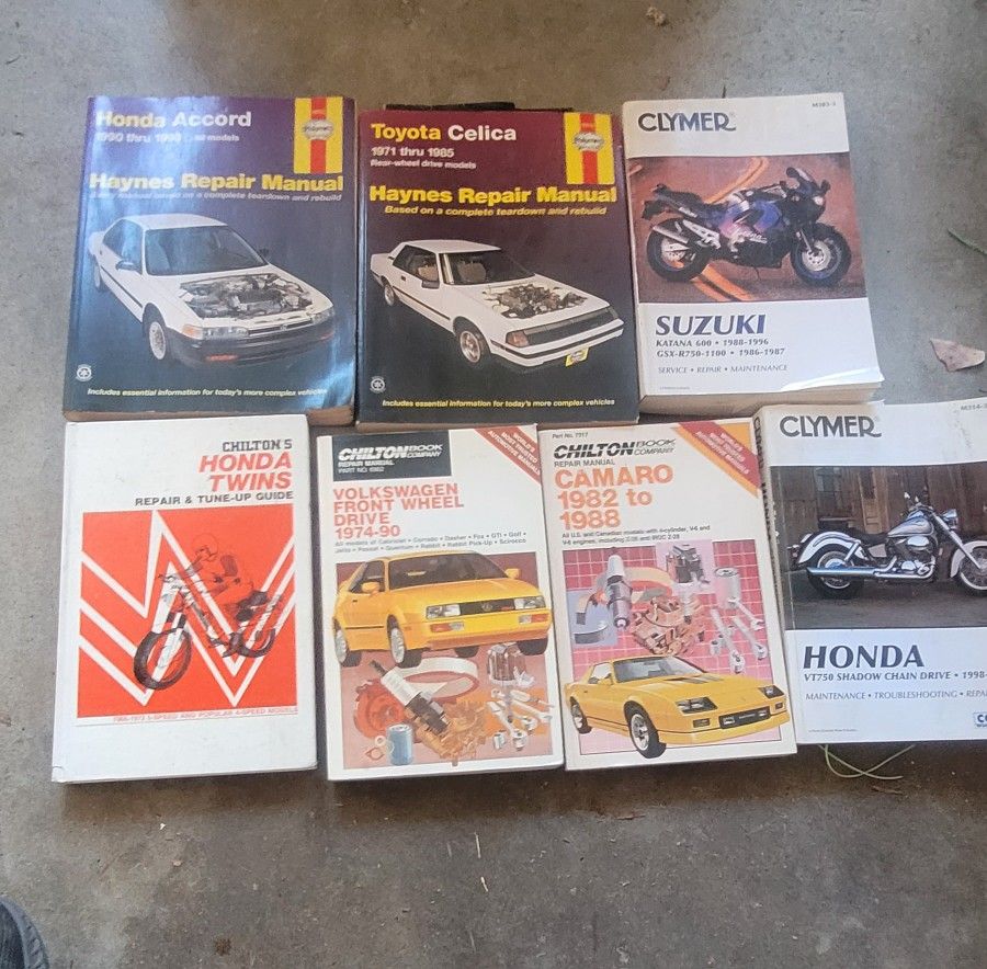 Auto Motorcycle Repair Manuals Books