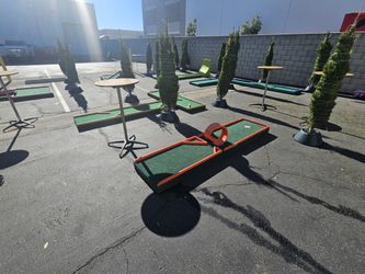 Mobile Mini Golf Setup, 6 Course Or 9 Course