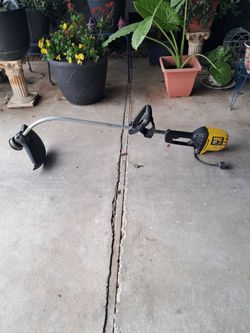 Electric weedeater works good