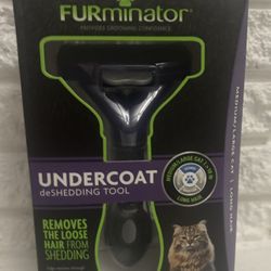 FURminator FURminator Long Hair DeShedding Tool for Cats, Large Size