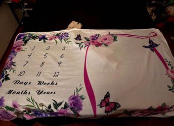 Baby milestone blanket