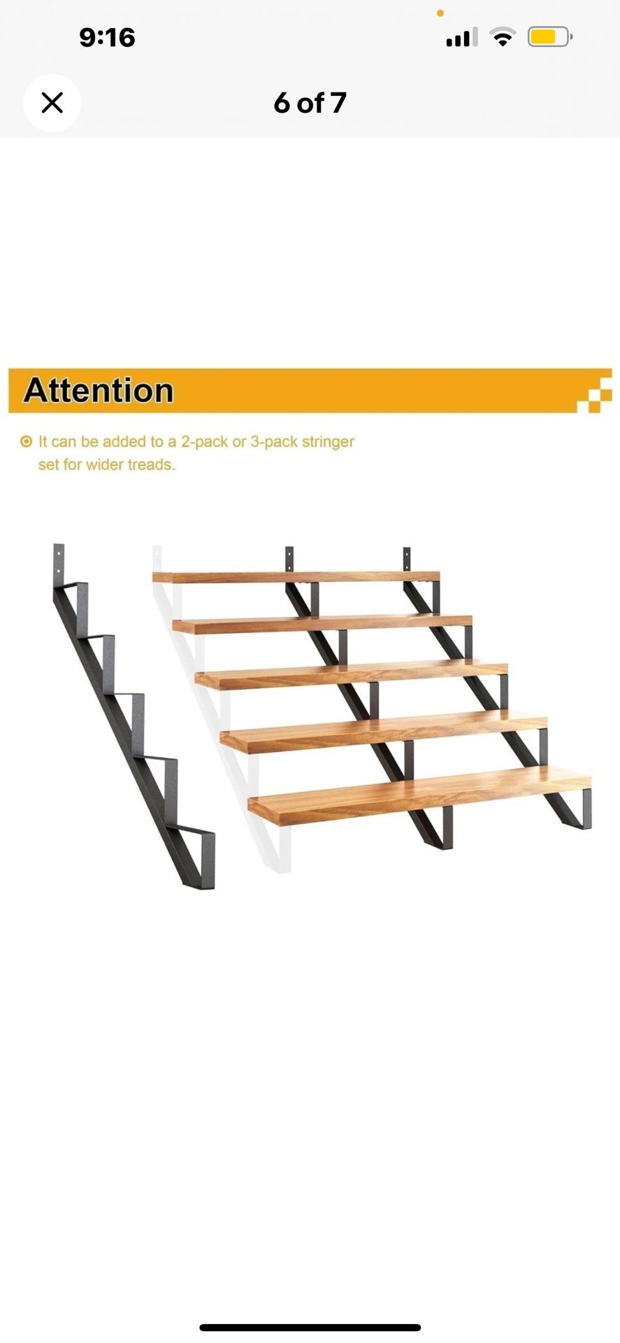 5-Steps, Steel Stair Stringers $50 for 3 pieces