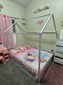 Full floor metal bed Frame