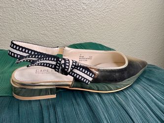Cape Robbin Slingback Flat Mules Size 7