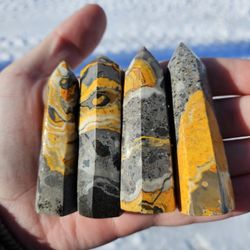 Bumblebee Jasper Crystal Tower