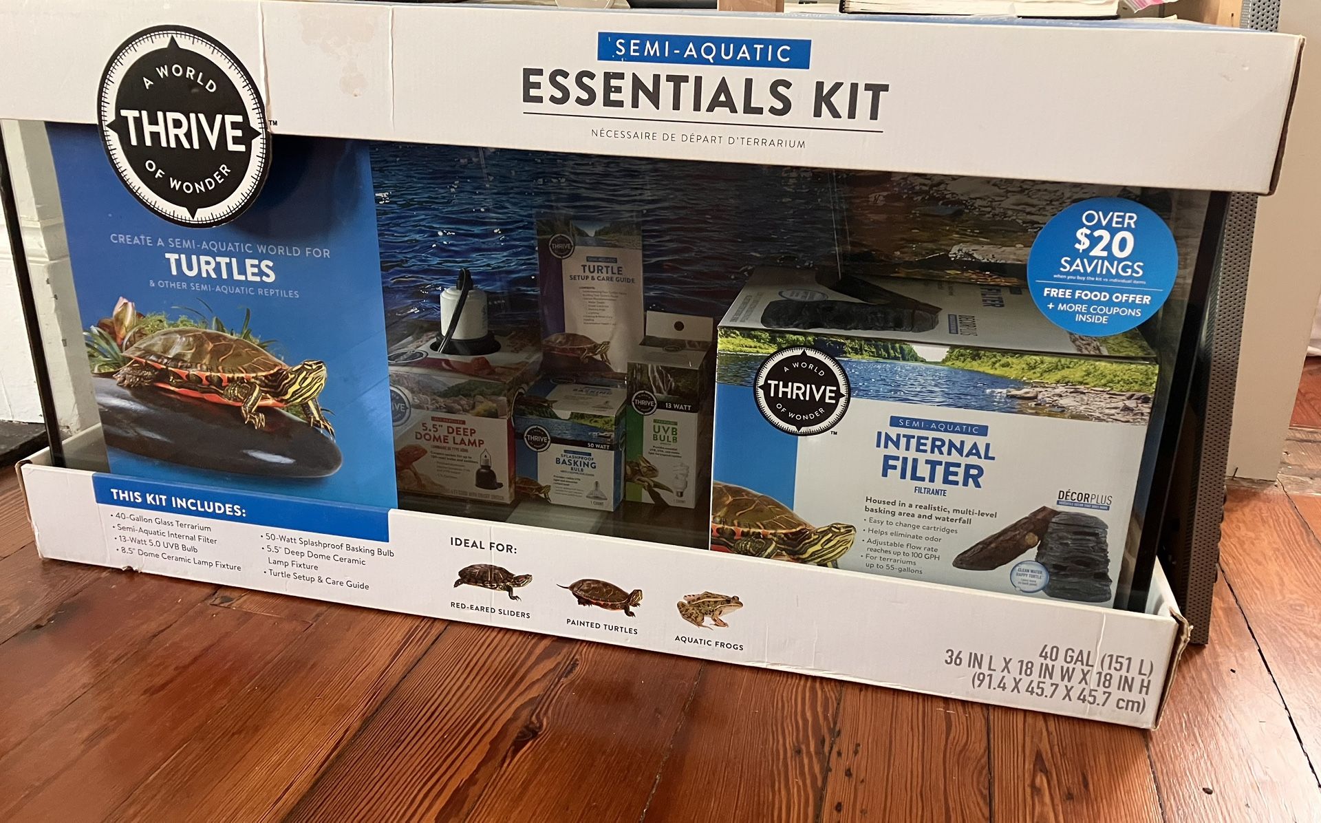 Thrive 40gal Semi Aquatic Essentials Kit