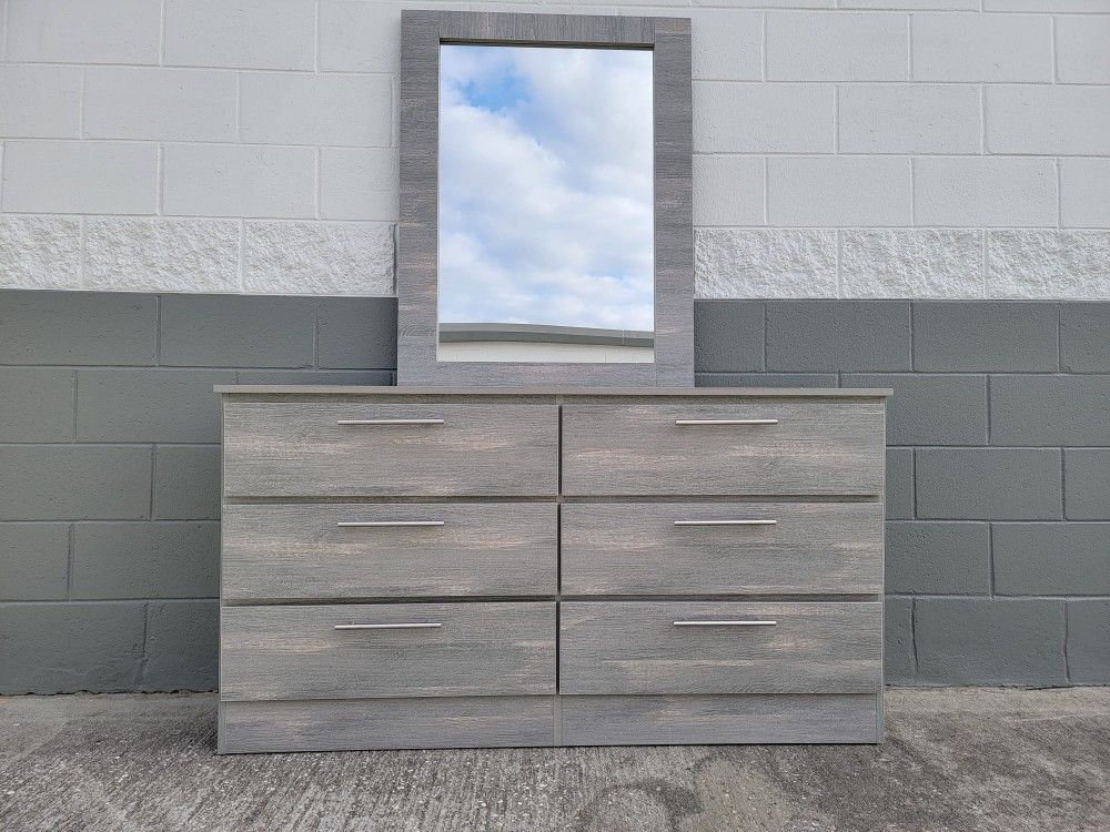 New Set Dresser, Mirror, Chest, 1 Nightstand