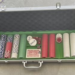 Poker Chips With Case