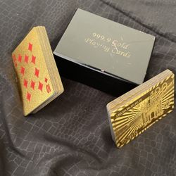 999.9 GOLD PLAYING CARDS