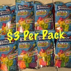 Water Balloons (100 Count Per Pack)