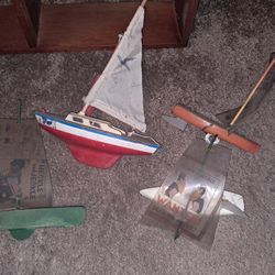 Vintage Toy Sailboats