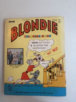 Vintage “Blondie” Comic Coloring Book, 4641, Saalfield Publishing Company USA