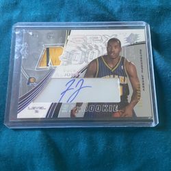 Fred Jones Signed Autograph SPX rookie with jersey patch 2000