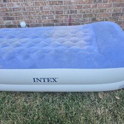 Intex Light Blue Twin Airmattress $20