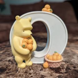 Classic Winnie The Pooh Porcelain Letter "O"
