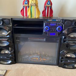 Xfire Speaker And Fireplace