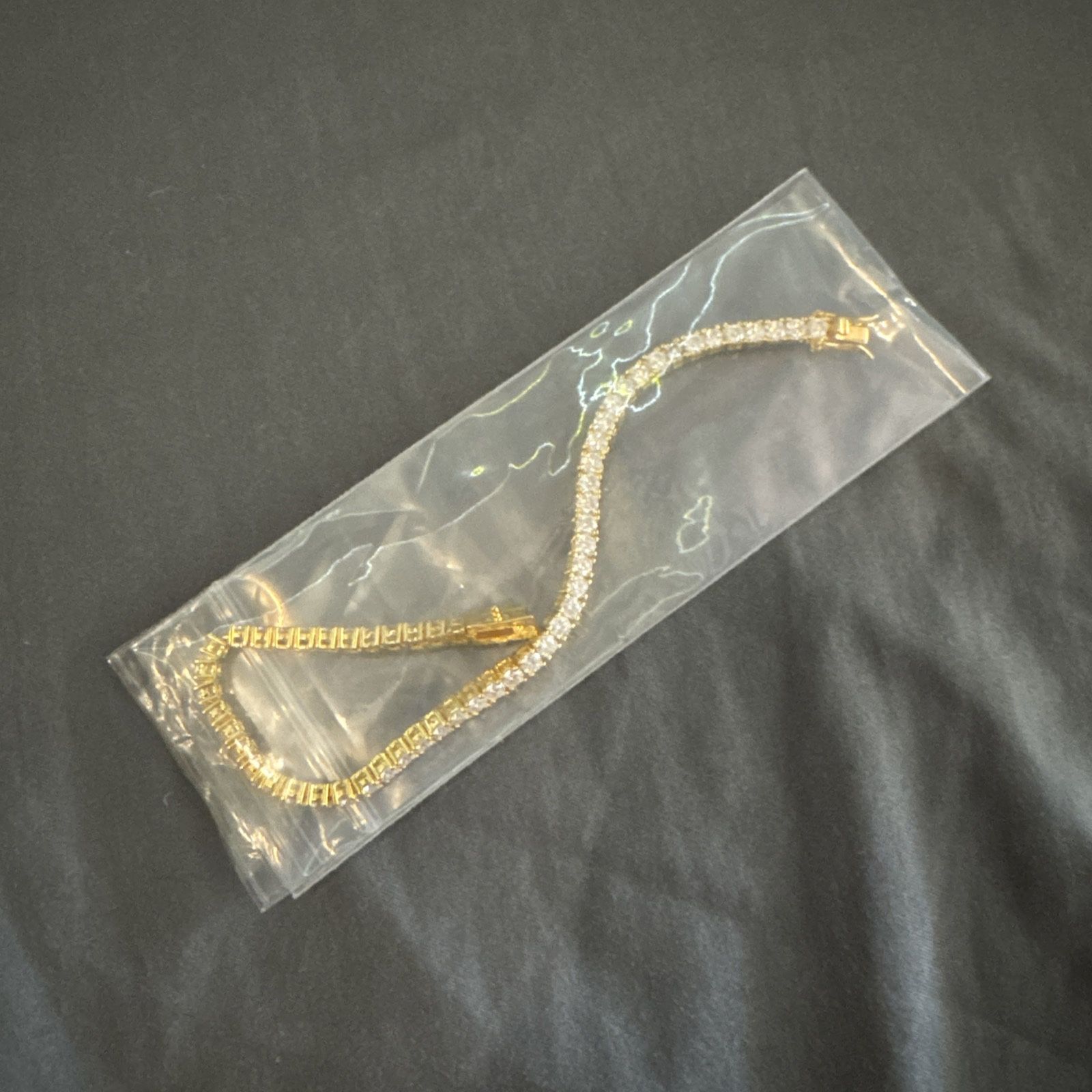 3mm 7in Tennis Bracelet Moissanite Gold Vermeil Grade VVS1 Clarity 8.95CT